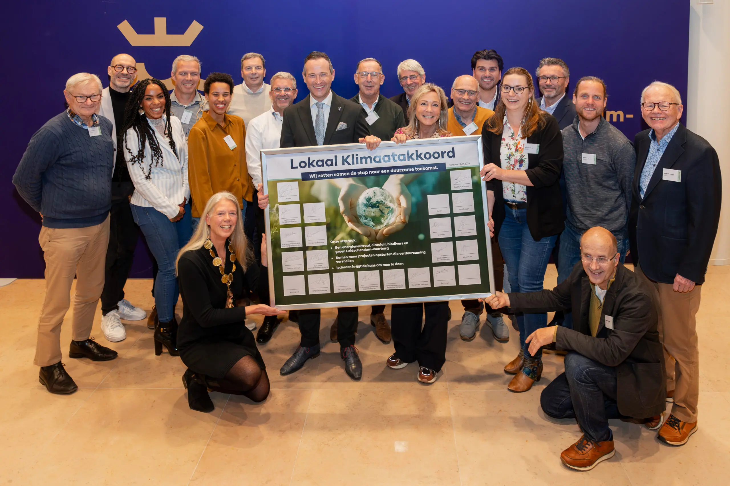 Groepsfoto tekenen Lokaal Klimaatakkoord
