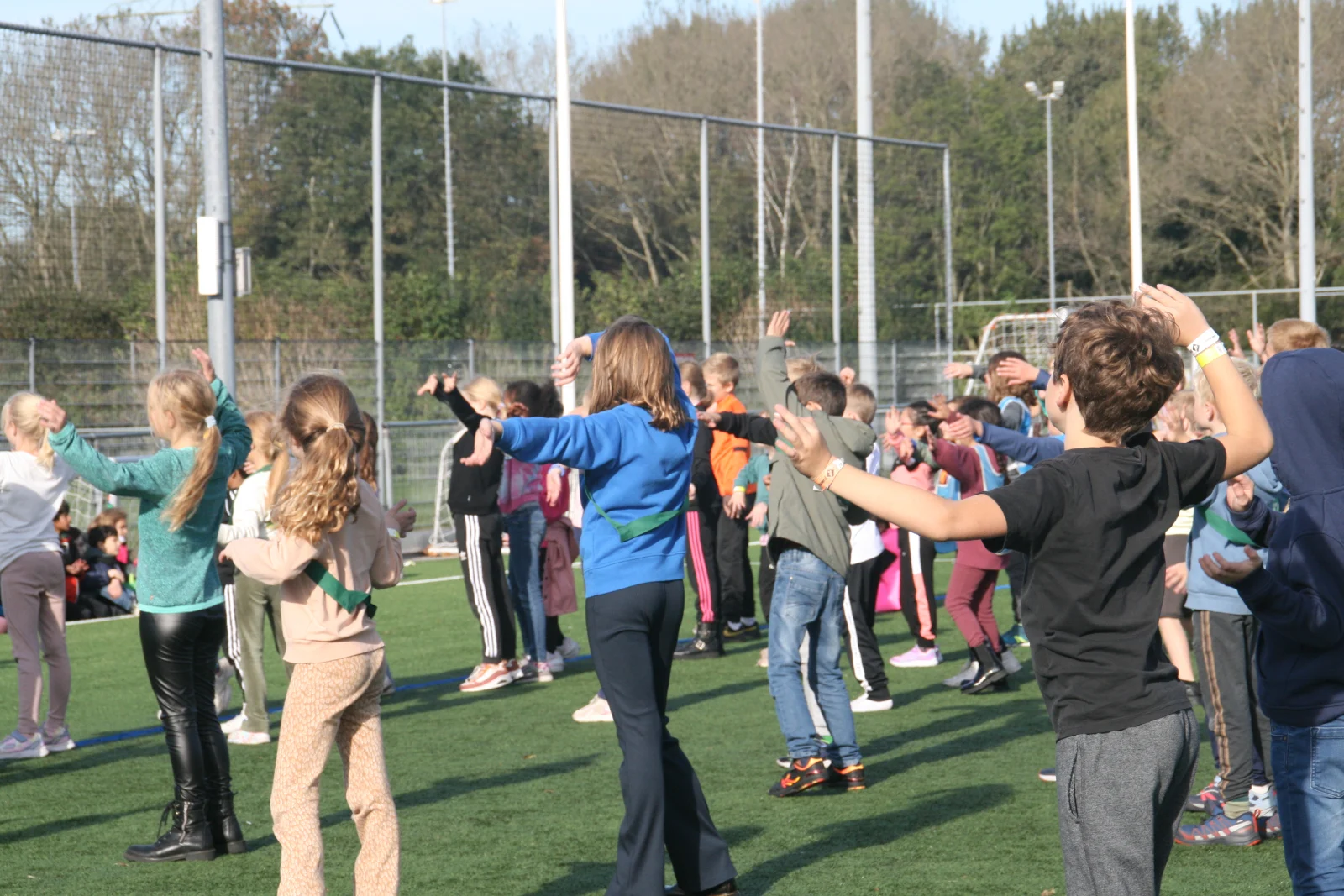 Kinderen doen eind dans herfstvakantie